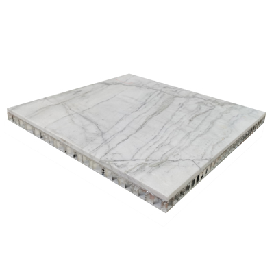 Aluminum honeycomb panel as stone backing board
