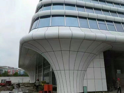 White Outdoor Aluminum Curtain Wall Panels