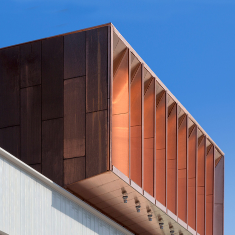 <strong>Copper Honeycomb Panels</strong> <div>Facade Cladding</div> 