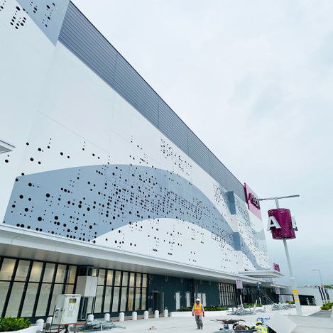  <strong>Solid Aluminium Panels</strong> <div>Facade Cladding</div> 