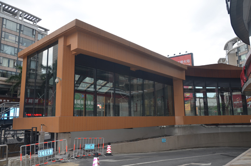aluminium timber look cladding project