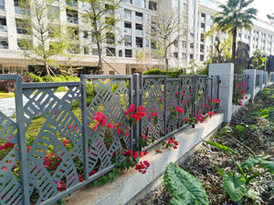 Powder Coated Sustom Laser Cut Aluminum Fence Panels