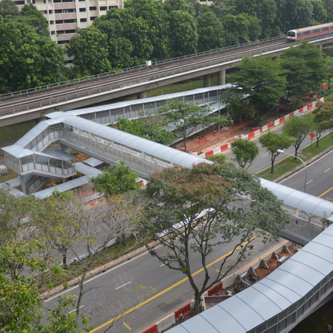 <strong>Aluminium Honeycomb Panels</strong> <div>Linkway Roof</div> 