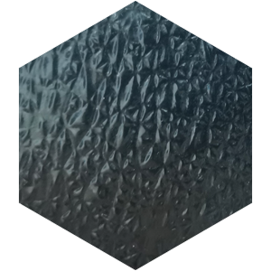 black pebbled