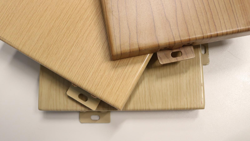 aluminium wood look cladding