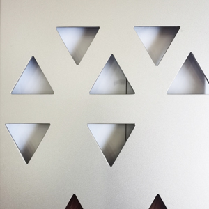 Aluminium Perforated Panel - Tri-angle holes